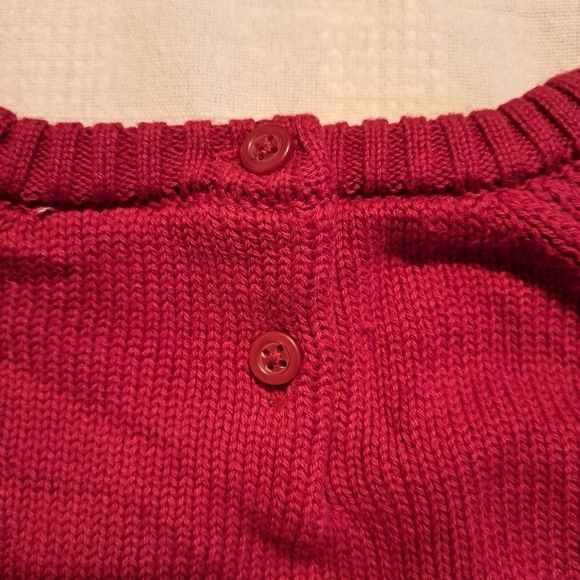 Gymboree girls size 8 cable knit sweater, cable knit gold button accent, New - Picture 6 of 7